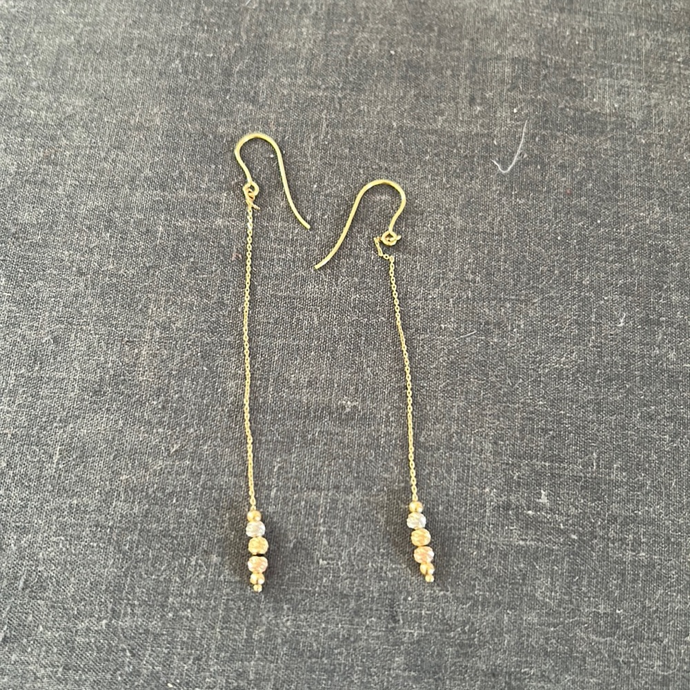 14k yellow gold earrings